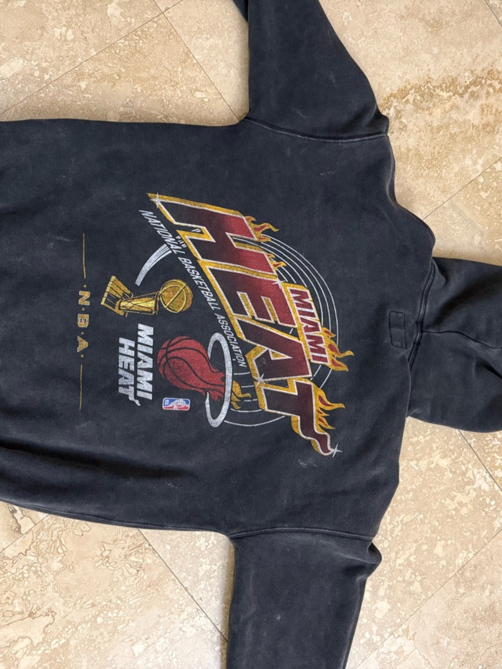 Abercrombie & Fitch Black Miami Heat Graphic Hoodie
